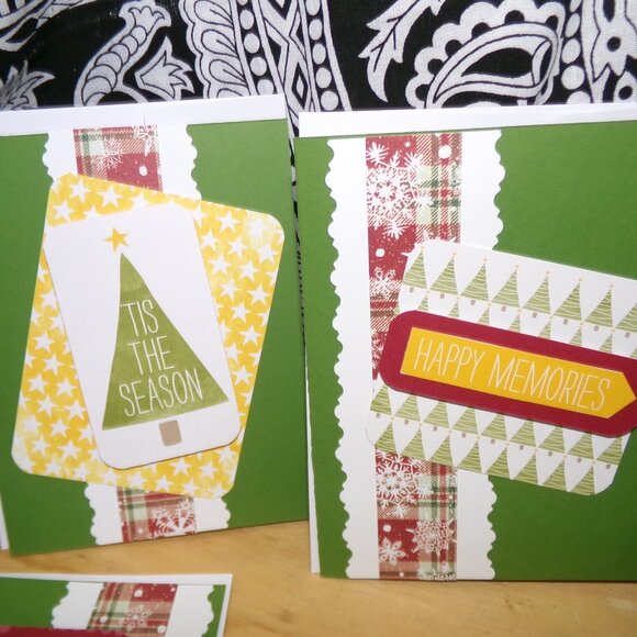 Handmade Stampin' Up! Christmas Card Set - Lot 1 - Picture 2 of 7